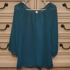 Old Navy sheer top.